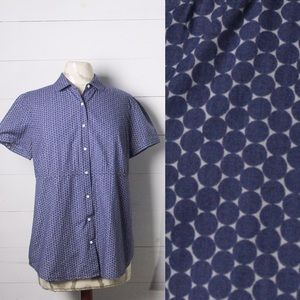 J.Crew Patterned Short Sleeve Shirt